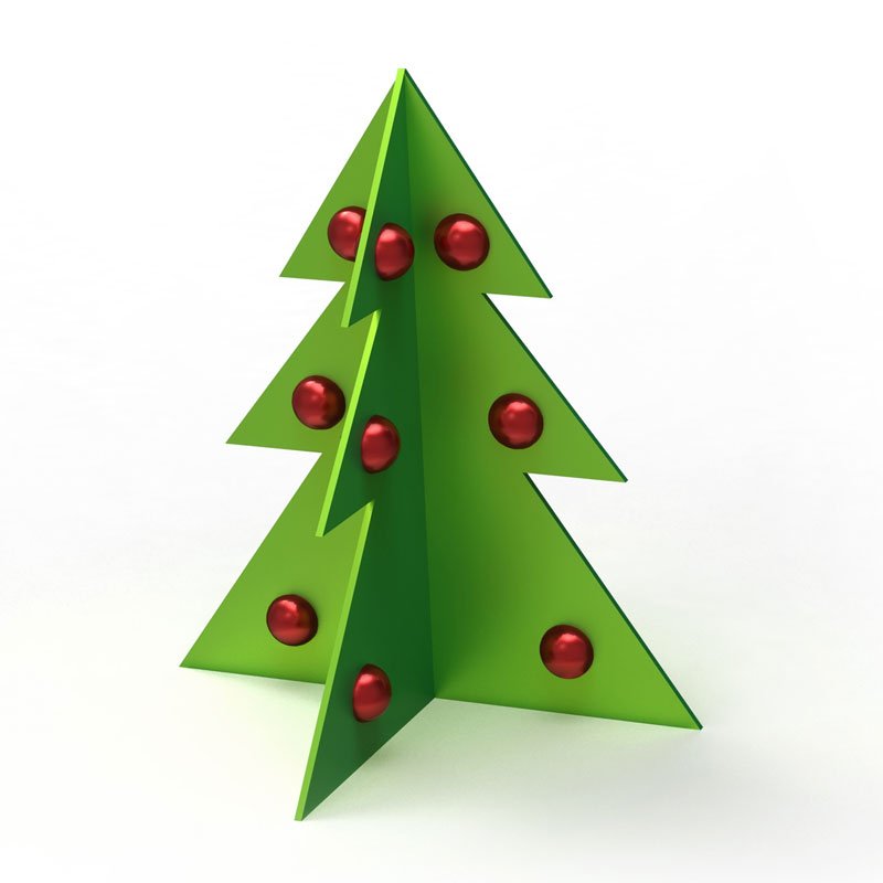 Árbol de Navidad en 3D