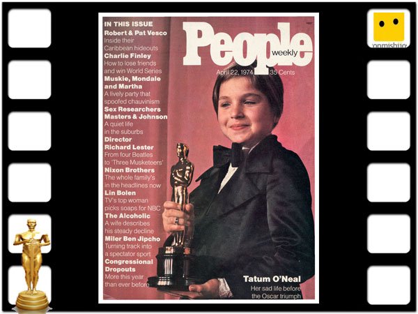 La actriz Tatum O Neal ganó un Premio Oscar por Paper moon