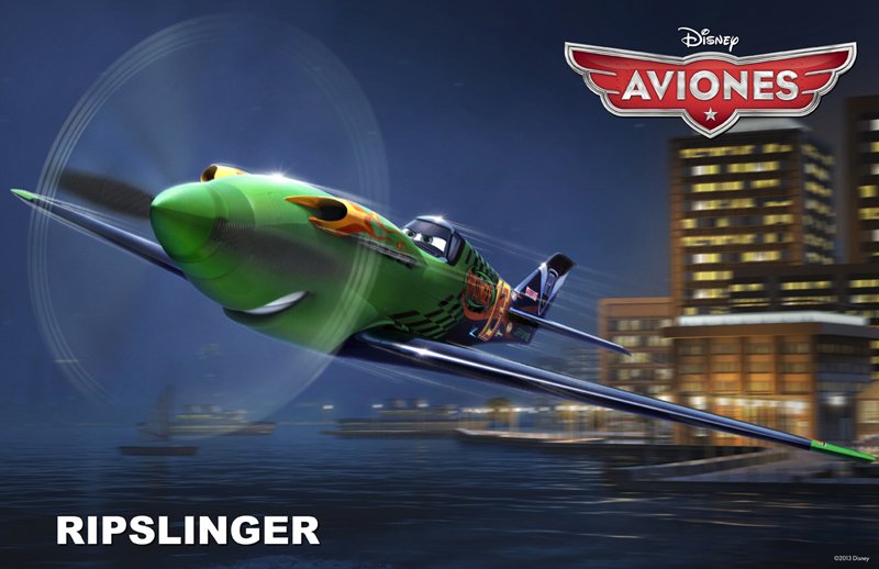 Conoce a los personajes de la película para niños 'Aviones'. Ripslinger