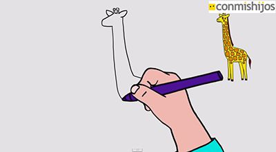 Cómo dibujar una jirafa (vídeo paso a paso)