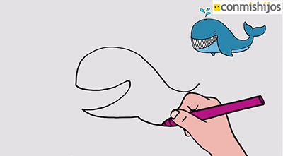 Cómo dibujar una ballena