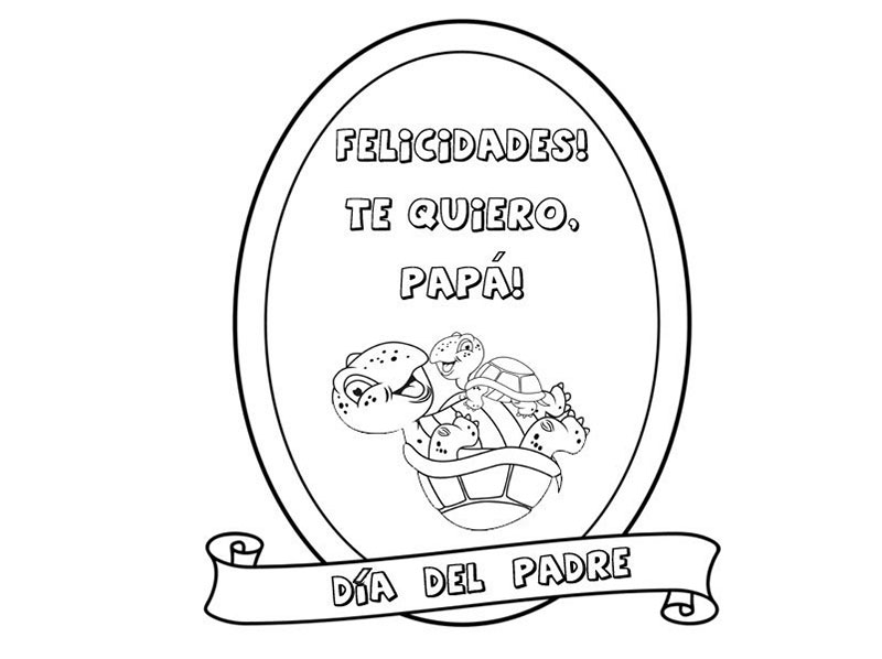 Dibujos de medallas para colorear el Día del Padre