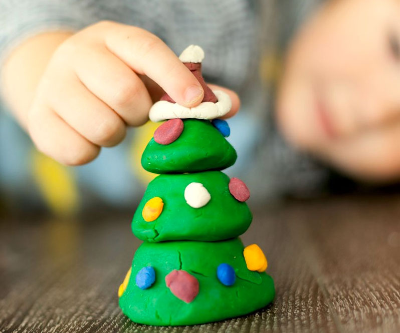 Manualidades arboles de navidad para niños