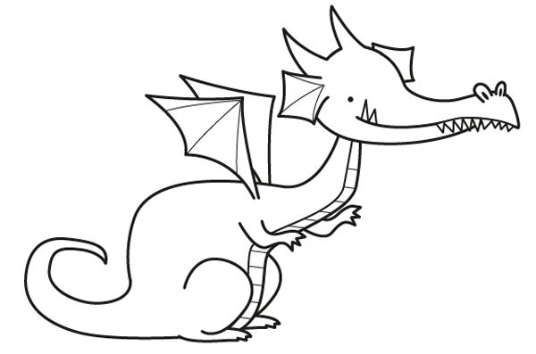 Dragon Dibujo Para Colorear E Imprimir