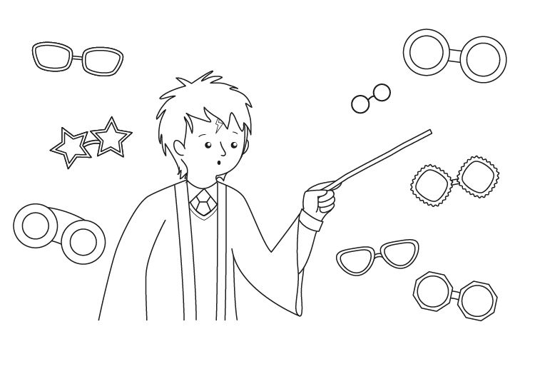 Harry Potter: dibujo para colorear e imprimir