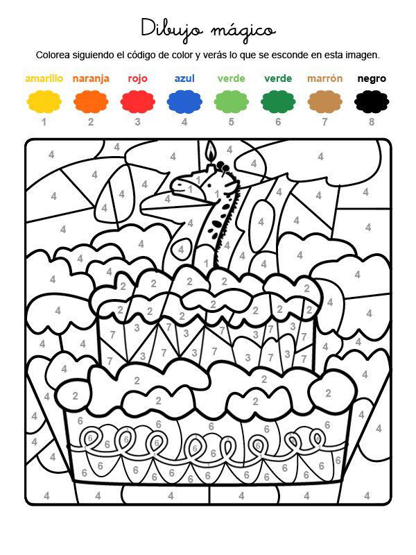 7: dibujo para colorear e imprimir