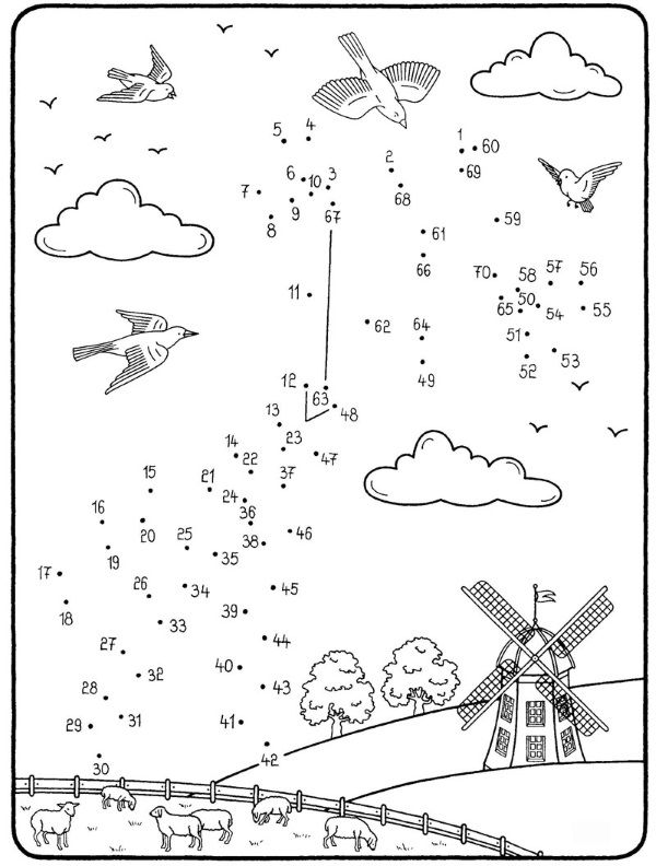 Dibujo de unir puntos de dragón: dibujo para colorear e imprimir