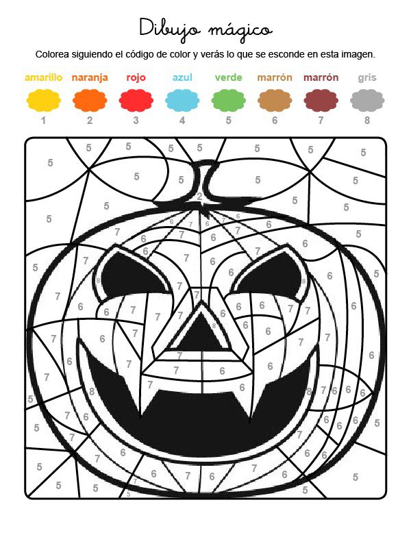 Dibujo mágico de supercalabaza: dibujo para colorear e imprimir