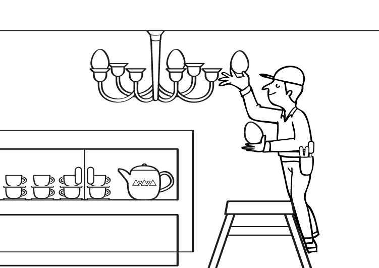 Electricista: dibujo para colorear e imprimir