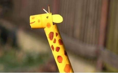 Jirafa de papel: manualidad para niños Jirafa de papel: manualidad para niños