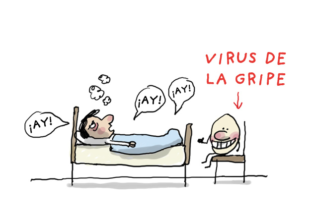 1. ¡Ay! ¡Ay! ¡Ay! / Virus de la gripe