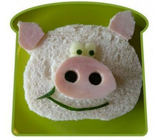 Sandwich cabeza de cerdito