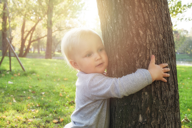 Niños en el jardin