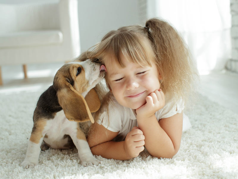 La relación de los niños con su mascota