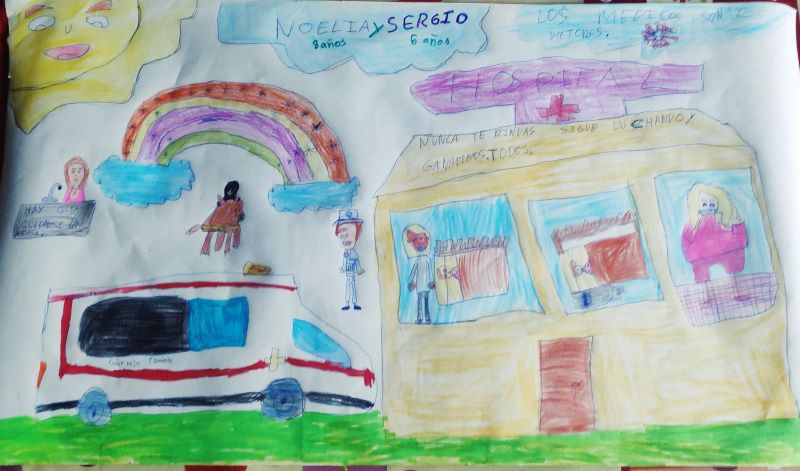 Noelia y Sergio, 8 y 5 años