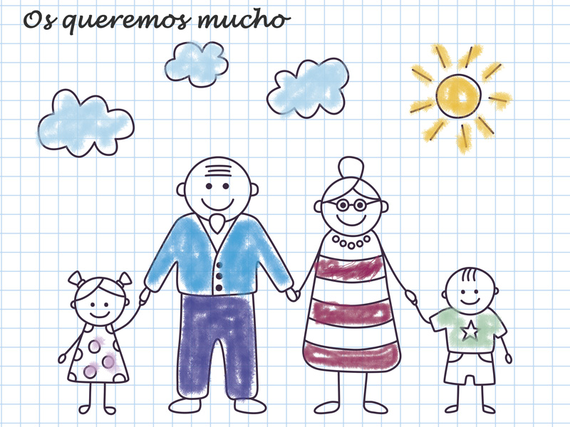 Dibujos solidarios para los abuelos