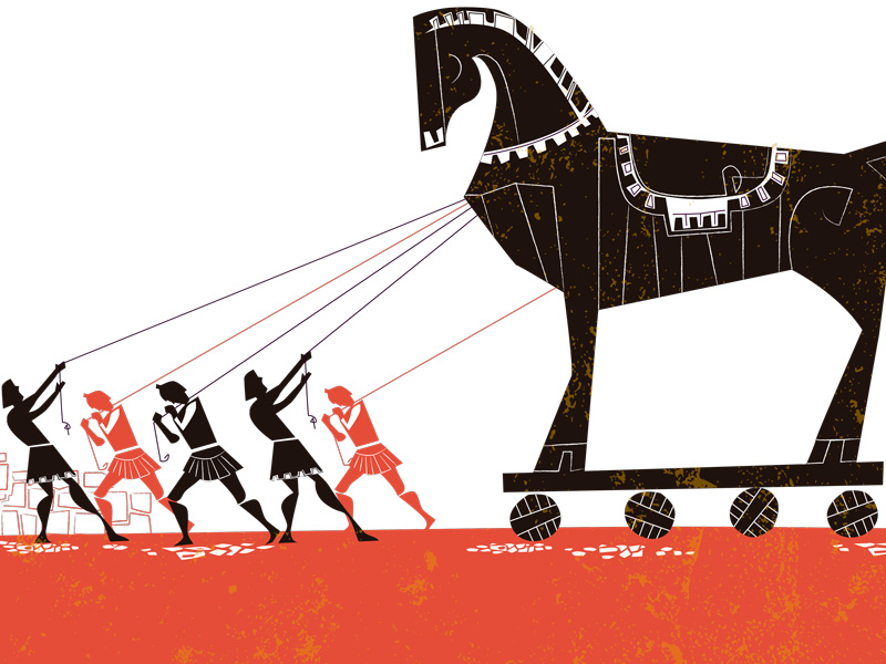 Cuento corto del caballo de Troya. Mitología griega para niños Cuento corto del caballo de Troya. Mitología griega para niños