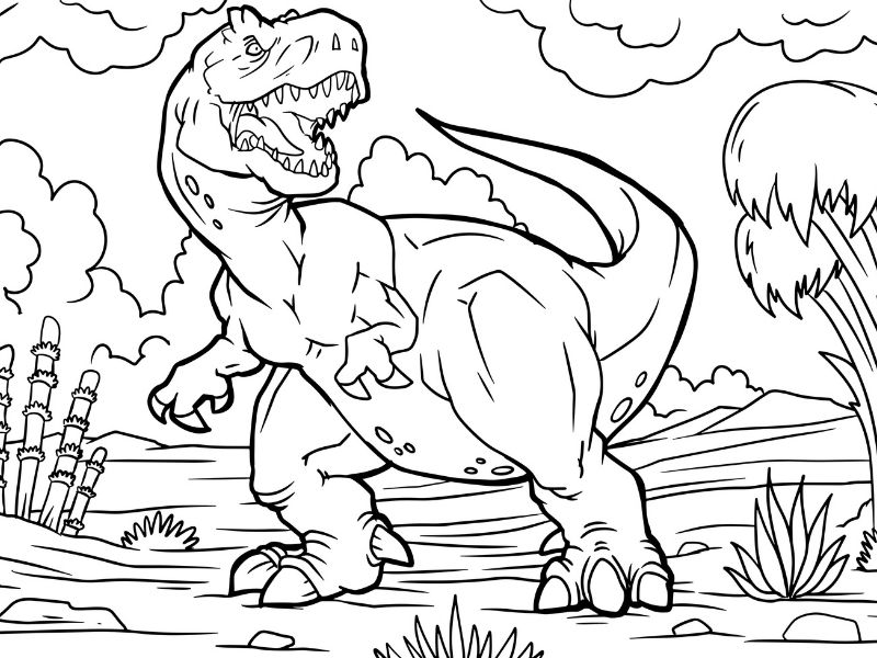 Dibujos fáciles de dinosaurios