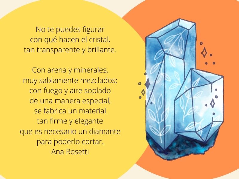 El cristal, poema corto de Ana Rosetti