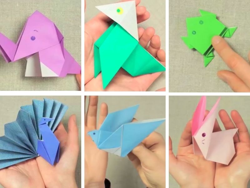 Origami De Animales Fácil Para Niños: Papiroflexia Para Niños (Spanish  Edition)