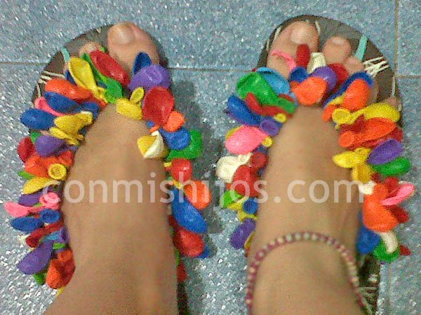 Chanclas Hawaianas Manualidad Infantil Para La Piscina O La Playa