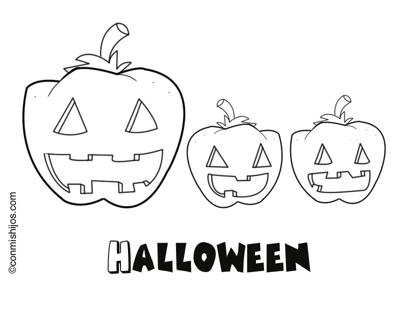 Dibujos de Halloween para colorear e imprimir