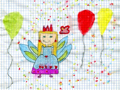 Clara, 8 años: Dibujos para colorear