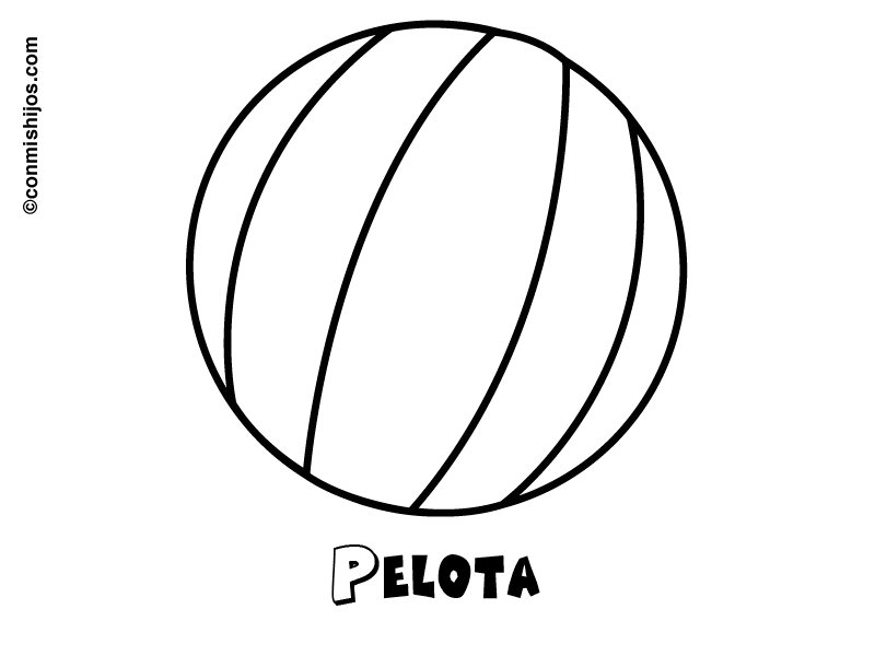 Pelota: Dibujos para colorear