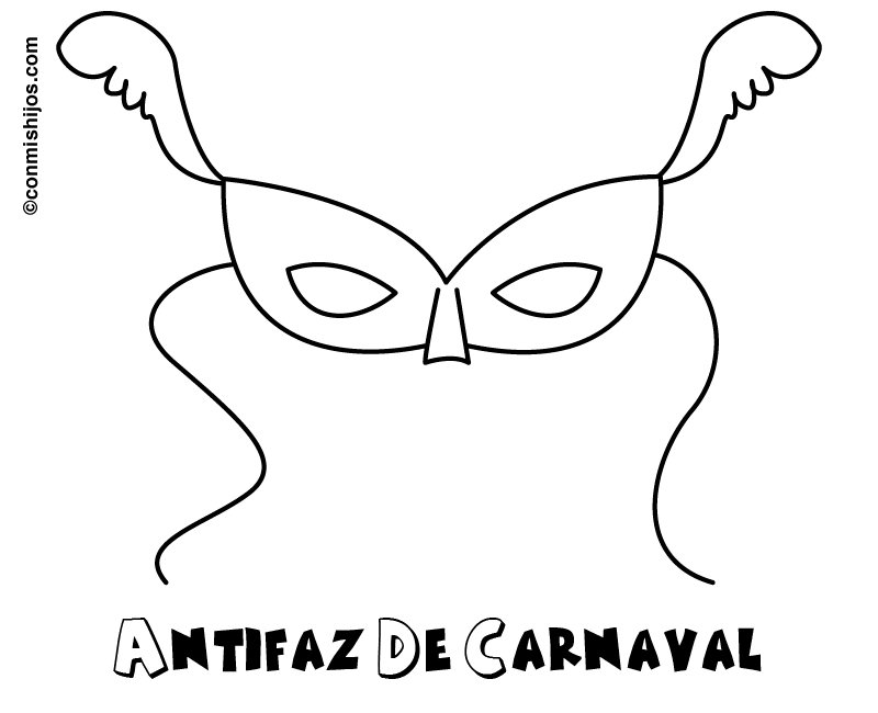 Dibujar máscaras de carnaval