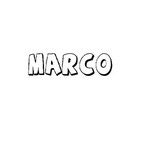 MARCO: Dibujos para colorear