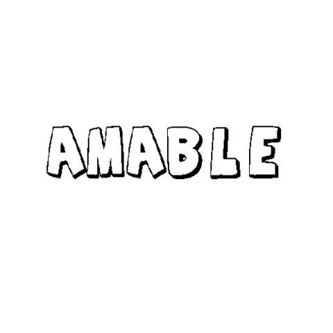 AMABLE: Dibujos para colorear