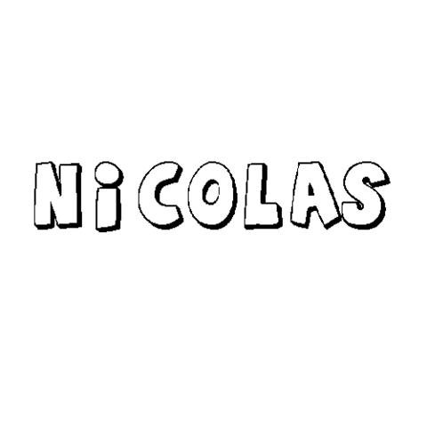 NICOLÁS: Dibujos para colorear