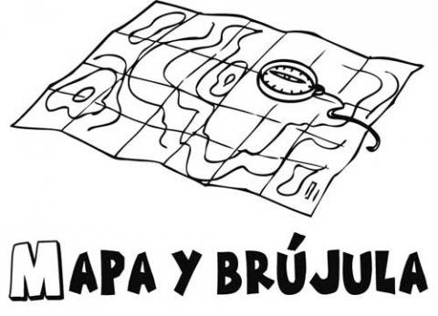 Mapa y brújula