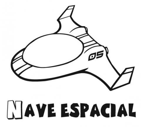 Dibujo gratis de una moto espacial para imprimir y pintar