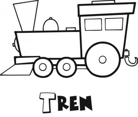 Tren: Dibujos para colorear