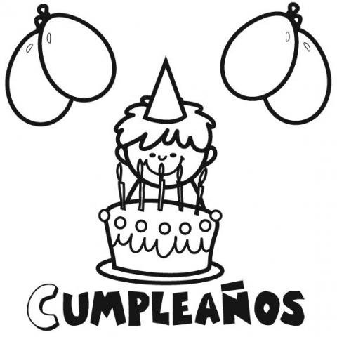 Lo siento Cornualles Menos Fiesta de cumpleaños: Dibujos para colorear