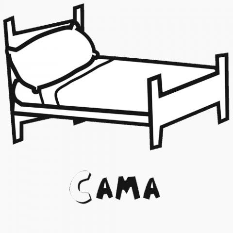 Cama: Dibujos para colorear