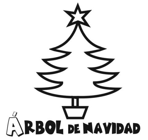 Dibujos de árbol de Navidad gratis para colorear