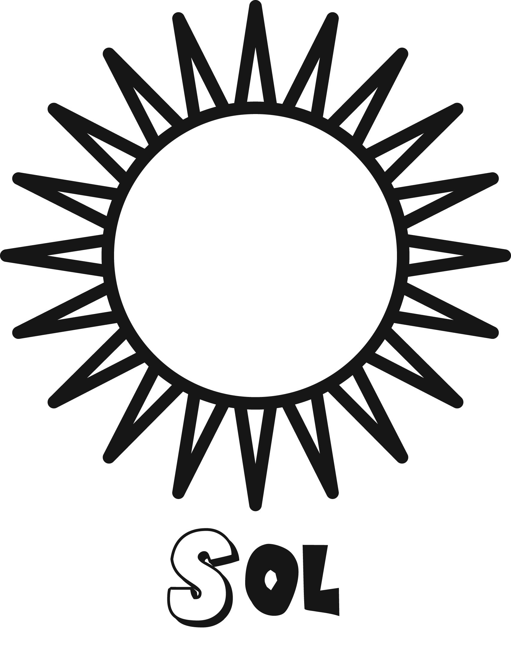 Imprimir Sol Dibujos Para Colorear