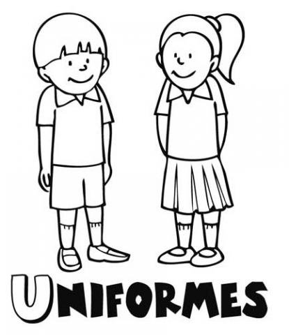 Uniformes: Dibujos para colorear