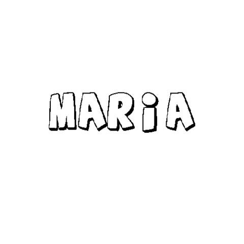 MARÍA: Dibujos para colorear