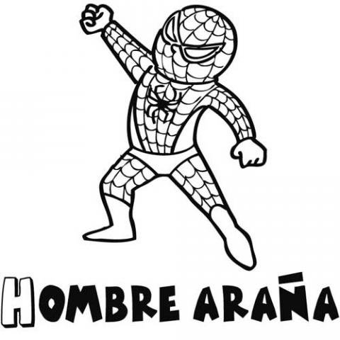 Dibujos de spiderman para colorear por los niños