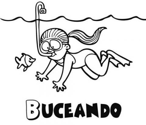 NIña buceando