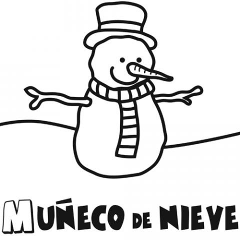 Mono De Nieve Dibujo Facil