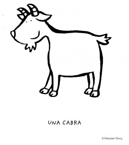 Cabra: Dibujos para colorear