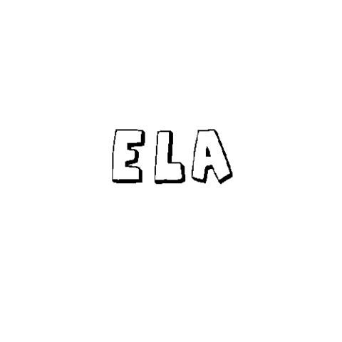 ELA: Dibujos para colorear