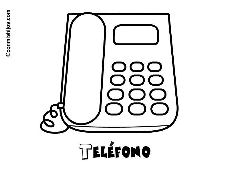 Teléfono: Dibujos para colorear