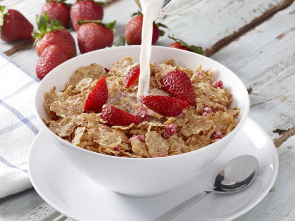 Receta de cereales con fresas para niños Receta de cereales con fresas para niños