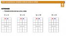 Completa las tablas de sumas