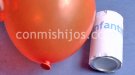 Carrera de latas con globos